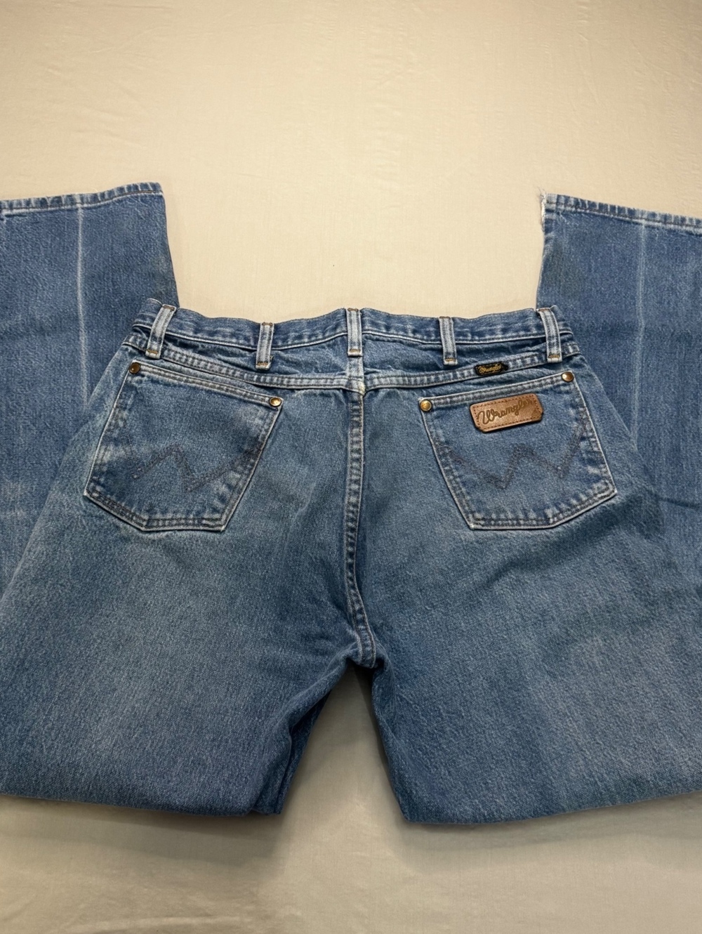 Wrangler 936DEN Men’s Jeans 36x32 Light Wash Relaxed Fit Western Denim